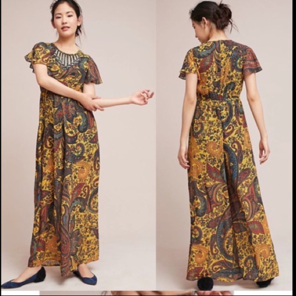 Anthropologie Ranna Gill Georgia Wide Leg jumpsuit